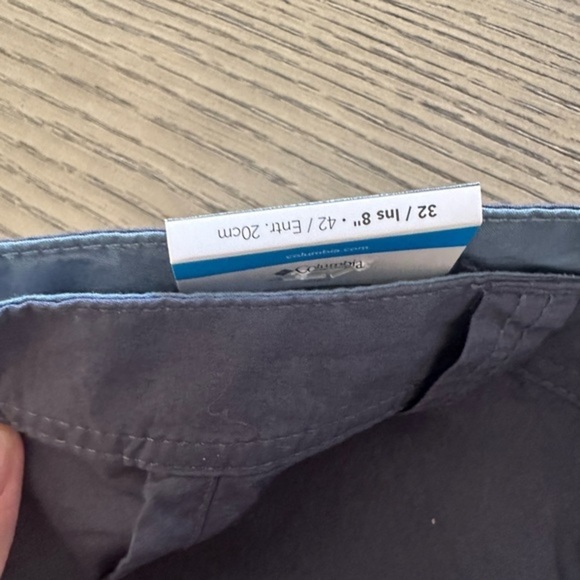 Men’s Navy Blue Columbia Shorts Size 32 NEW! - Picture 10 of 12